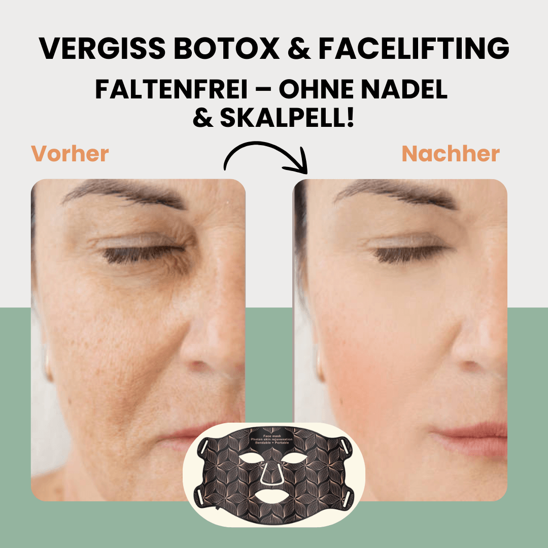SkinLUX LED-Gesichtsmaske - Für strahlend glatte Haut